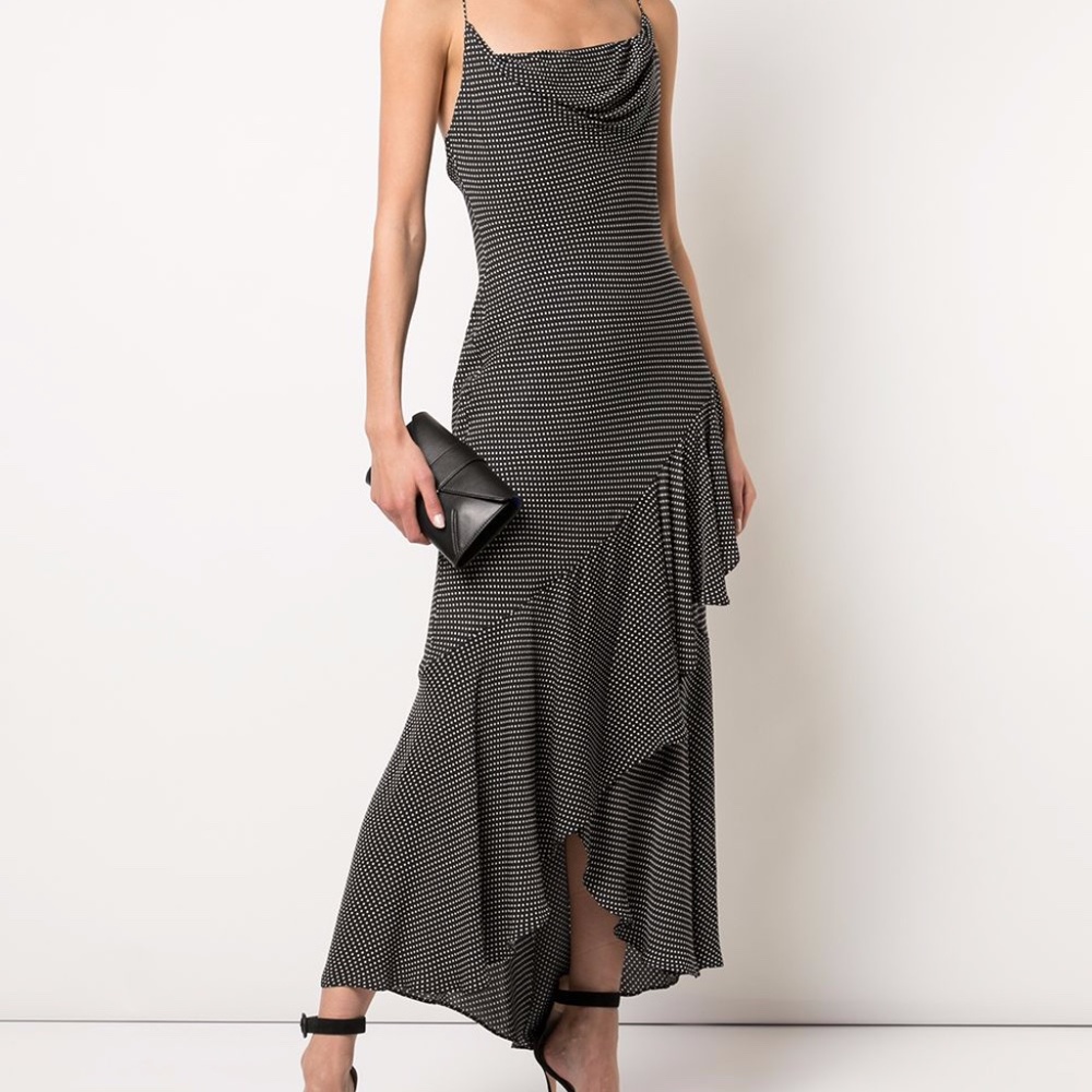 Alice+Olivia Polka Dot Asymmetric Dress BRAND NEW